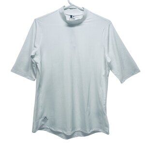 Adidas Shirt Size M Women’s Short Sleeve Ribber Athletic White New